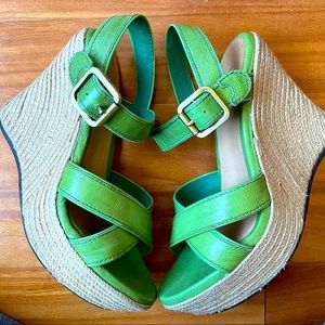 Ugg Green Wedges (sz 6)